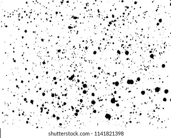 Ink blots Grunge urban background.Texture Vector. Dust overlay distress grain . .Black paint splatter , dirty,poster for your design. Hand drawing illustration