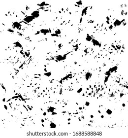 Ink blots Grunge urban background.Texture Vector. Dust overlay distress grain . .Black paint splatter , dirty,poster for your design. Hand drawing illustration
