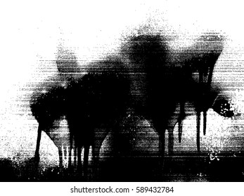 Ink blots Grunge Urban Background.Texture Vector.Dust Overlay Distress Grain ,Simply Place illustration over any Object to Create rough  Effect .Black paint splattered , dirty,poster for your design.