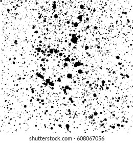 Ink blots Grunge Urban Background.Texture Vector.Dust Overlay Distress Grain. Black paint splattered, dirty, poster for your design.