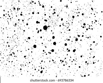 Ink Blots Grunge Urban Background.Texture Vector. Dust Overlay Distress Grain . .Black Paint Splatter , Dirty,poster For Your Design. Hand Drawing Illustration