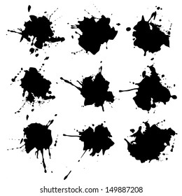 ink blots. paint stains