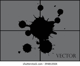 Ink blots. Vector