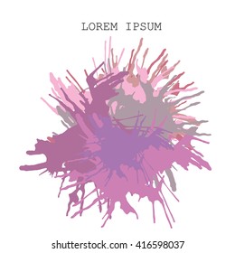  ink blots. Vector Illustration