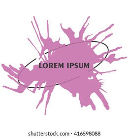  ink blots. Vector Illustration