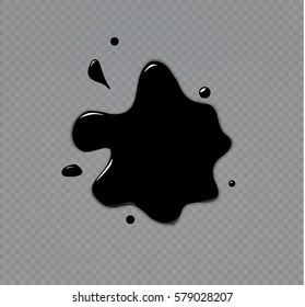 The ink blots.Spot vector illustration.