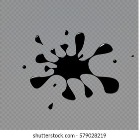 The ink blots.Spot vector illustration.