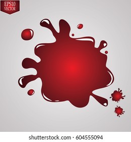  Ink blot.Vector illustration
