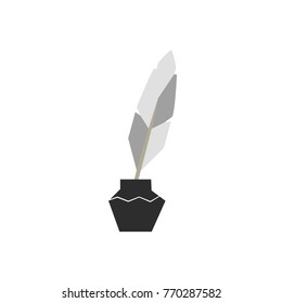 ink bottle in doodle style
