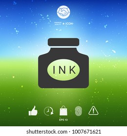 Ink bottle icon