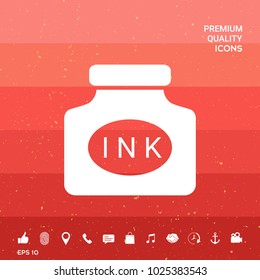 Ink bottle icon