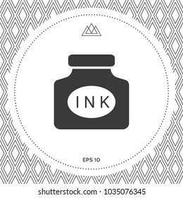 Ink bottle icon