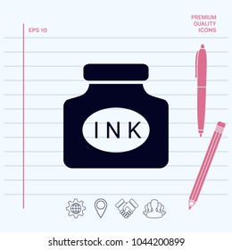 Ink bottle icon