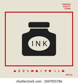 Ink bottle icon