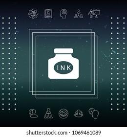 Ink bottle icon