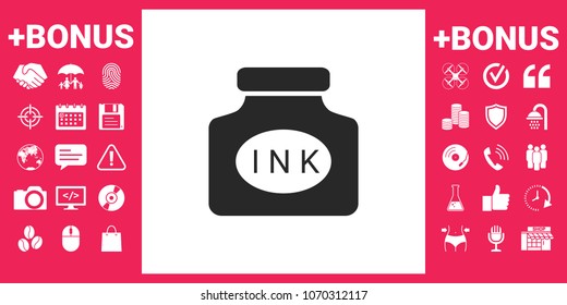 Ink bottle icon