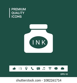 Ink bottle icon
