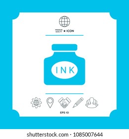 Ink bottle icon