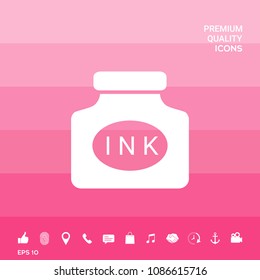 Ink bottle icon
