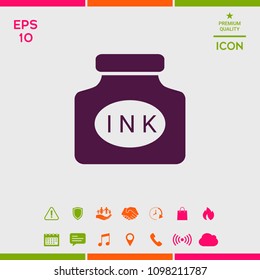 Ink bottle icon