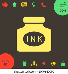 Ink bottle icon