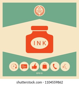 Ink bottle icon