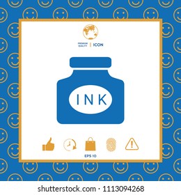 Ink bottle icon