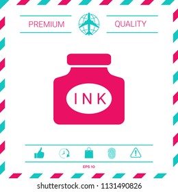 Ink bottle icon