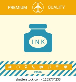 Ink bottle icon