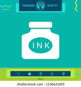 Ink bottle icon