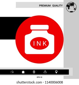 Ink bottle icon