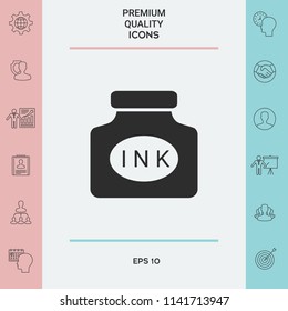 Ink bottle icon