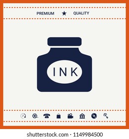 Ink bottle icon