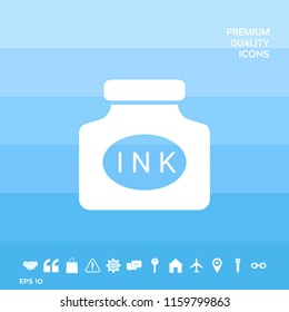 Ink bottle icon