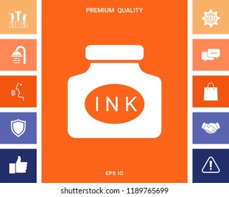 Ink bottle icon