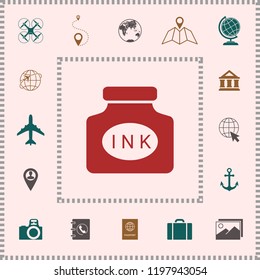 Ink bottle icon