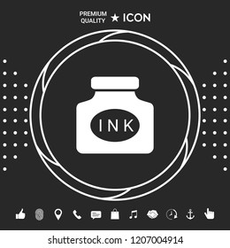 Ink bottle icon