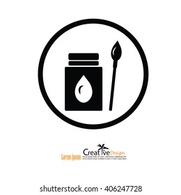 ink bottle icon.