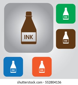 ink bottle icon. 