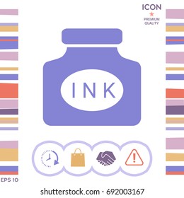 Ink bottle icon