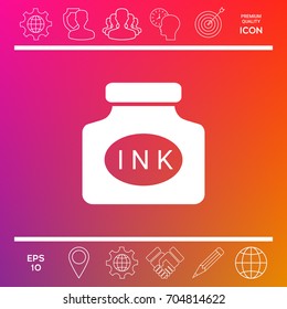 Ink bottle icon