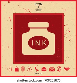 Ink bottle icon