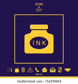 Ink bottle icon