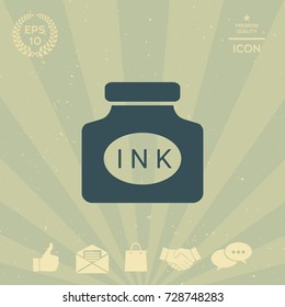 Ink bottle icon