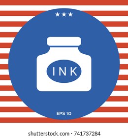Ink bottle icon