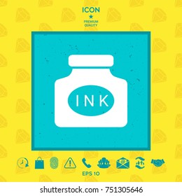 Ink bottle icon