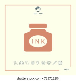 Ink bottle icon