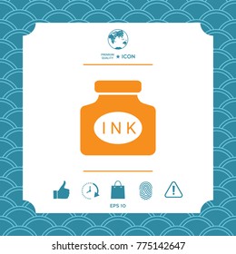 Ink bottle icon