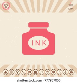Ink bottle icon