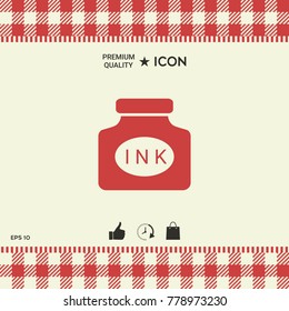 Ink bottle icon